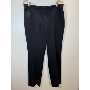 AKRIS Punto Women's size 12 Black Tapered Leg Dress Pants Side Zip Formal